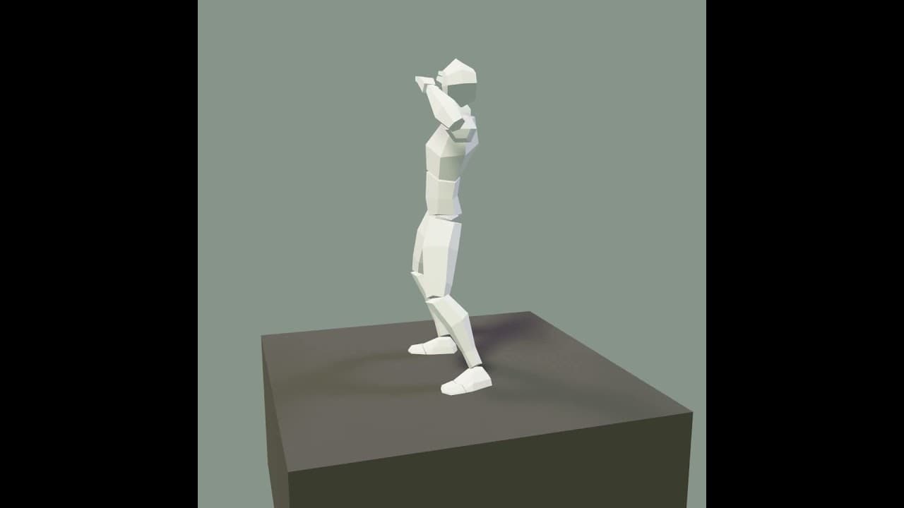 Blender 3D Progress #7 - Low Poly Male Mannequin