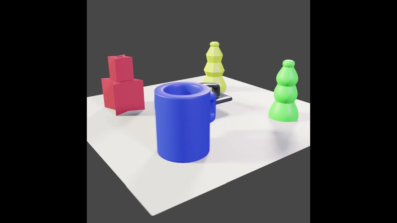 Blender 3D Progress #9 - Five Objects On A Plane