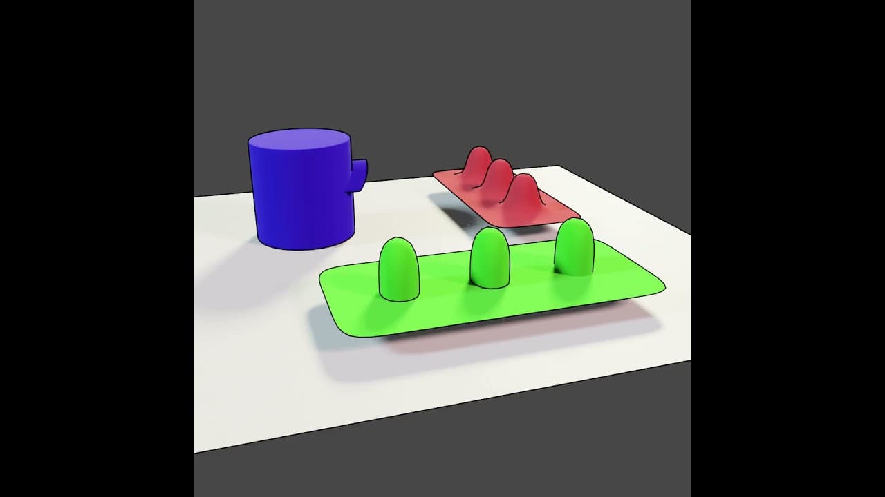 Blender 3D Progress #10 - Three Curvy Objects On A Plane
